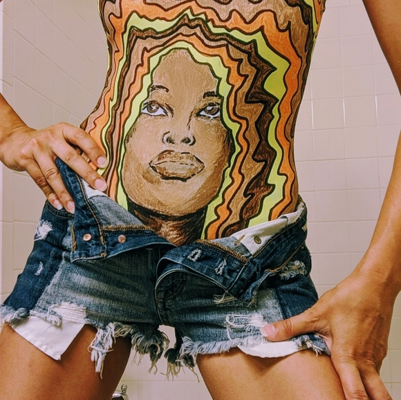 Original art swimsuit festival art Erykah Badu - Picture 7 of 10